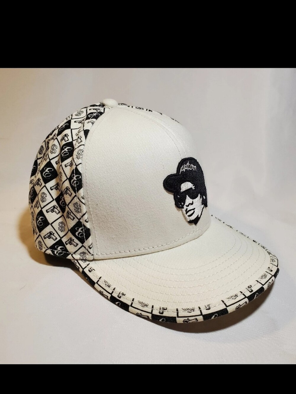 Vintage Eazy E Hat Fitted 7 3/8 Compton NWA Y2K Lazeeke Legend Cap - Picture 2 of 11